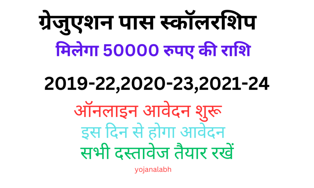 Graduation Pass 50000 Scholarship 2024: स्नातक पास 50 हजार के लिए ऑनलाइन आवेदन इस दिन से होगा शुरू, जाने पूरी जानकारी, Very useful