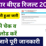 Bihar B.ed Result 2024:- बिहार बीएड का रिजल्ट जारी, जाने पूरी जानकारी- very useful