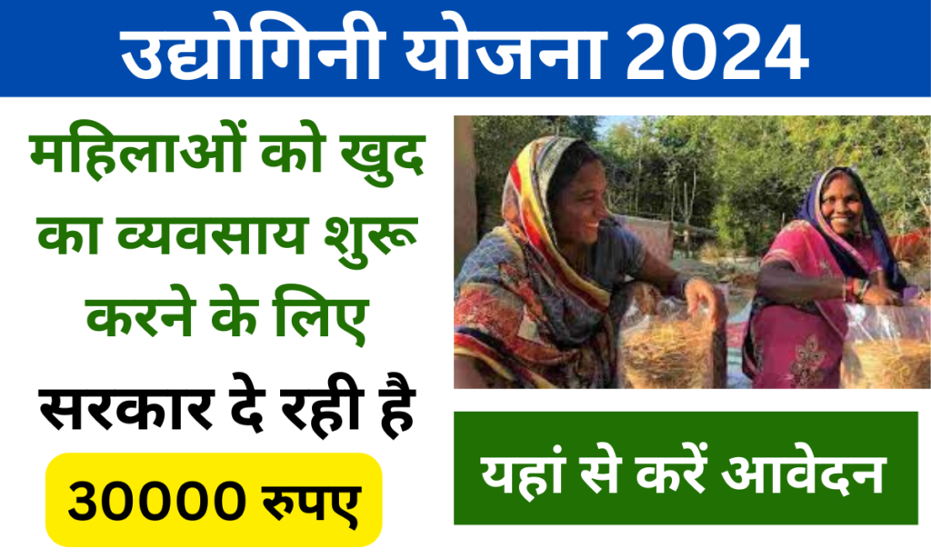 Udyogini Yojana Online 2024: महिलाओं को उद्योग करने के लिए मिलेंगे 30000 रुपए, जाने पूरी जानकारी-Very useful