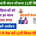 Mahtari Vandana Yojana 2025 11th Kist: Online Registration Kaise Kare, जल्द चेक करें स्टेटस, Very useful