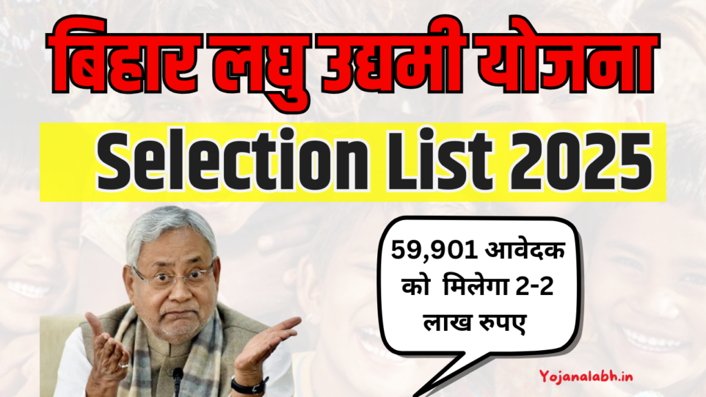 Bihar Laghu Udyami Yojana 2025 Selection List